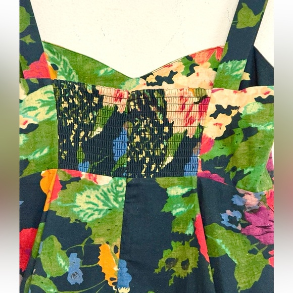 Sézane Salie Floral Print Fit & Flare Sundress in Navy Multicolor Size Us 8 - Picture 13 of 16